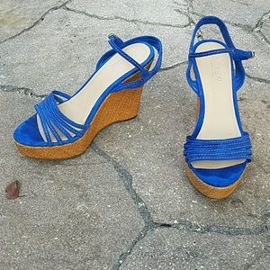 J Crew, "Bette Blue" Platform Wedge